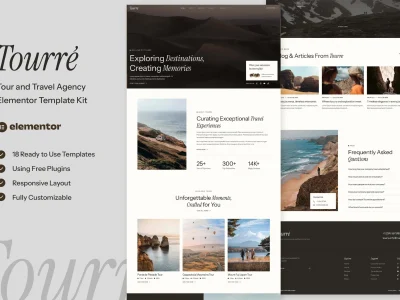 Tourre - Travel & Tour Agency Elementor Template Kit