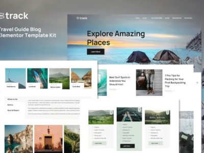 Track - Travel Guide Blog Elementor Template Kit