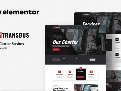 Transbus - Bus Charter Service Elementor Template Kit