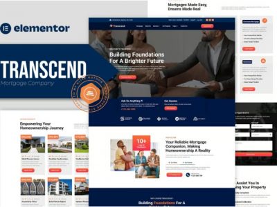 Transcend - Mortgage Lending Elementor Template Kit