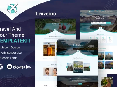 Traveino - Travel Agency Elementor Template Kit