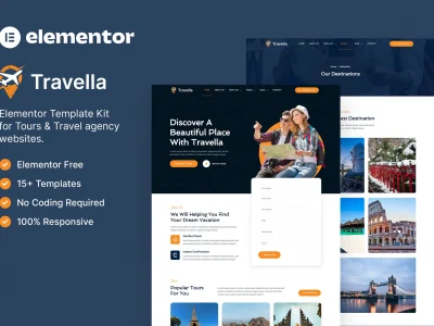 Travella – Tours & Travel Agency Elementor Template Kit
