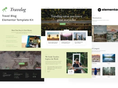 Travelog - Travel Blog Elementor Template Kit