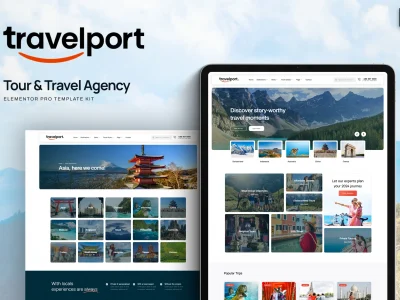 Travelport - Tour & Travel Agency Elementor Pro Template Kit