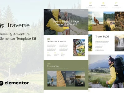 Traverse - Travel & Tour Agency Elementor Template Kit