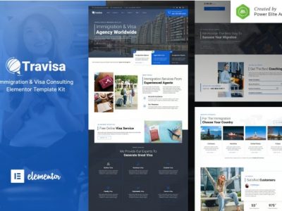 Travisa – Immigration & Visa Consulting Elementor Template Kit