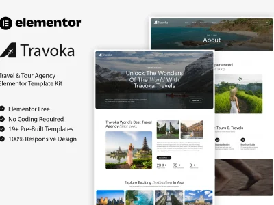 Travoka - Travel & Tour Agency Elementor Template Kit