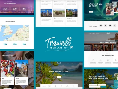 Trawell - Travel Blog Elementor Template Kit