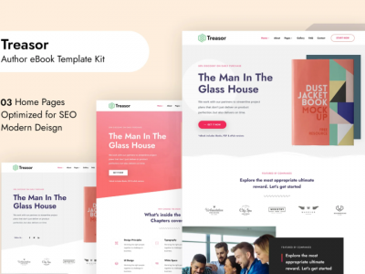 Treasor - Author eBook Elementor Template Kit
