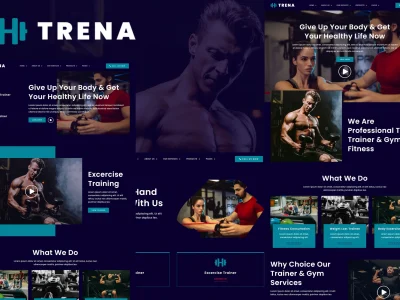 Trena - Sport & Fitness Trainer Services Elementor Template Kit