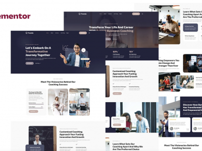 Trenda - Creative Business Coaching Elementor Template Kit