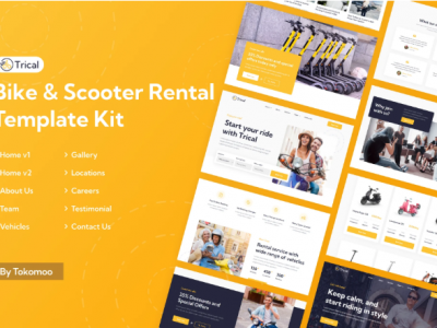 Trical | Bike & Scooter Rental Elementor Template Kit