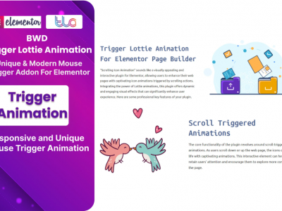 Trigger Lottie Animation Addon For Elementor