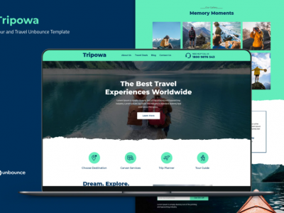 Tripowa — Tour and Travel Unbounce Template