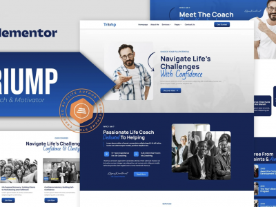 Triump - Life Coach & Motivator Elementor Template Kit