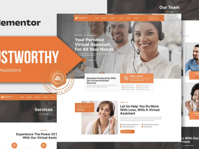 Trustworthy - Virtual Assistant Business Elementor Template Kit