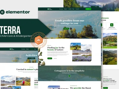 Tula - Nature Cottages Elementor Template Kit