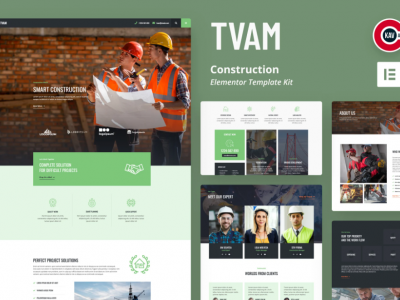 Tvam - Construction Elementor Template Kit