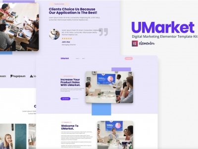 UMarket - Digital Marketing Elementor Template Kit