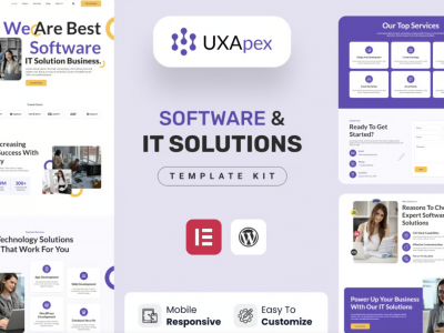 UXApex – IT Solutions & Services Company Elementor Template Kit