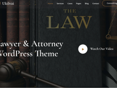 Ukilvai - Lawyer & Attorney WordPress Theme