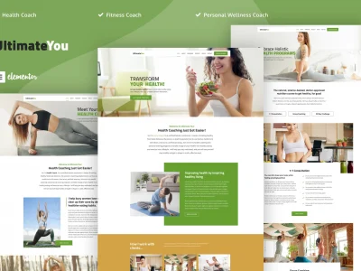 UltimateYou - Health Coach Elementor Pro Template Kit