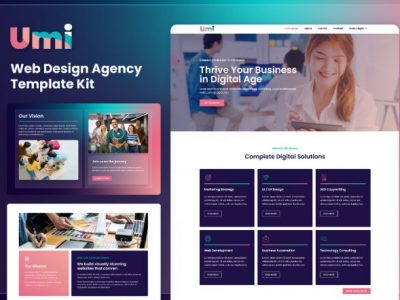 Umi - Web Design Agency Elementor Template Kit