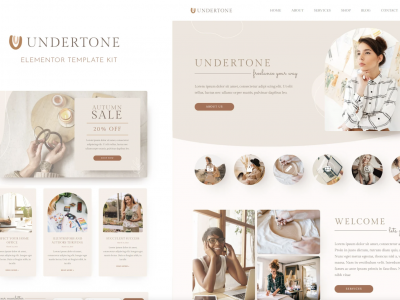 Undertone - Business Services & Shop Elementor Template Kit
