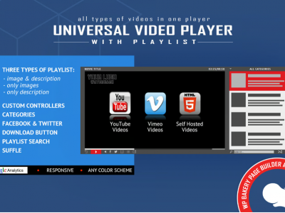 Universal Video Player for WPBakery Page Builder