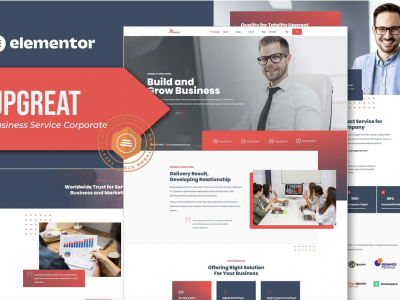Upgreat - Business Service Corporate Elementor Template Kit