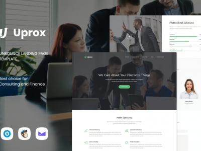 Uprox - Consulting & Finance Unbounce Landing Page
