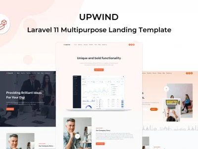 Upwind - Laravel 11 Landing Page Template