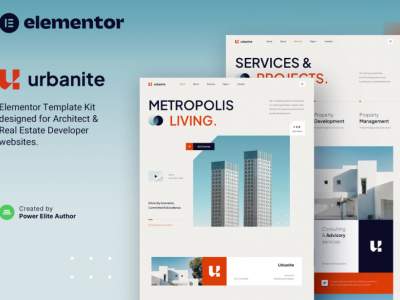 Urbanite – Architect & Real Estate Developer Elementor Template Kit
