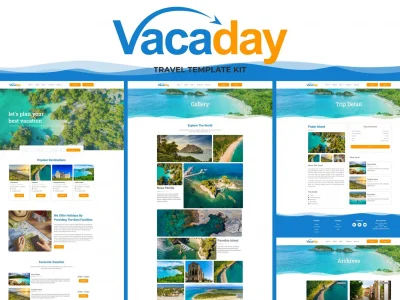 Vacaday - Travel Agency Elementor Template Kit