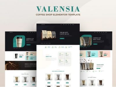 Valensia | Coffee Shop Elementor Template Kit