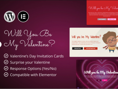 Valentine's Day Invitations for Elementor