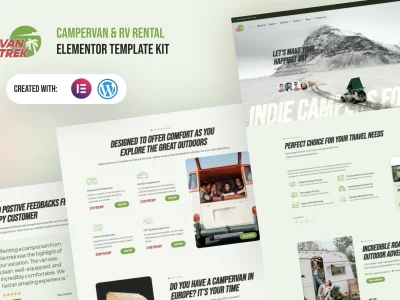 VanTrek - Campervan & RV Rental Elementor Pro Template Kit