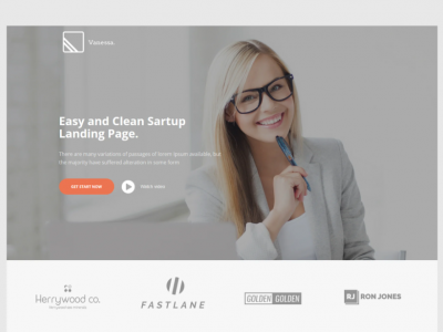Vanessa Easy Startup Landing Page