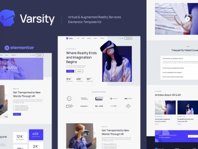 Varsity - Virtual & Augmented Reality Services Elementor Template Kit