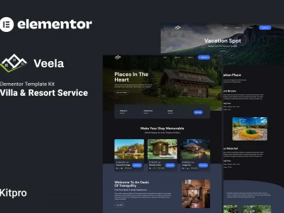 Veela - Vacation Rental & Resort Elementor Template Kit