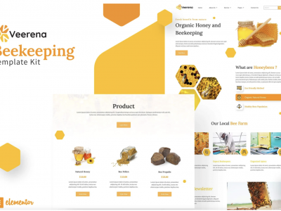 Veerena - Honey Bee Elementor Template Kit