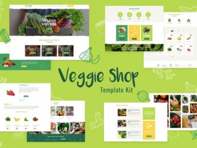 Veggie | Organic Food & Eco Online Store Products Template Kit