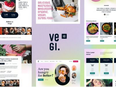 Vegi - Vegan Street Food Restaurant & Takeaway Elementor Template Kit
