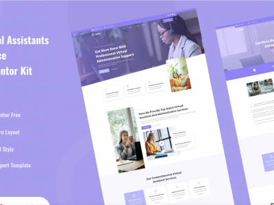 Veha - Virtual Assistant & Administrative Elementor Template Kit
