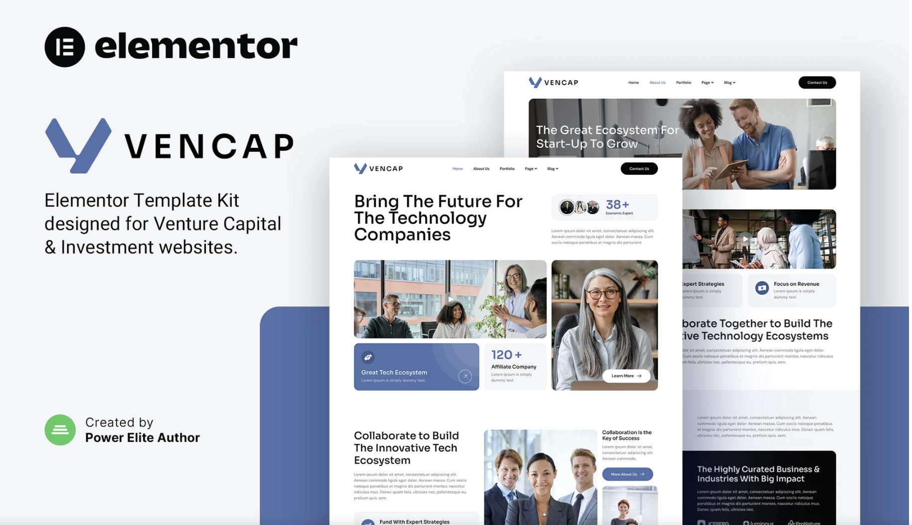 Vencap – Venture Capital & Investment Elementor Template Kit