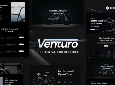 Venturo - Bike Rental and Services Elementor Template Kit