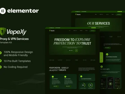 Vepexy - Proxy & VPN Services Elementor Template Kit