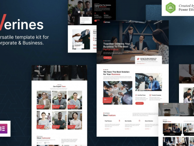 Verines – Professional Corporate & Business Elementor Template Kit