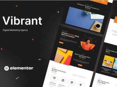 Vibrant - Digital Agency Elementor Template Kit