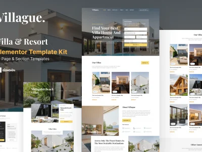 Villague - Private Villa & Resort elementor Template Kit
